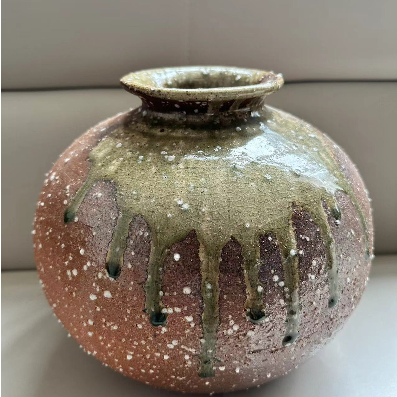 回流粗陶瓷器摆件花瓶