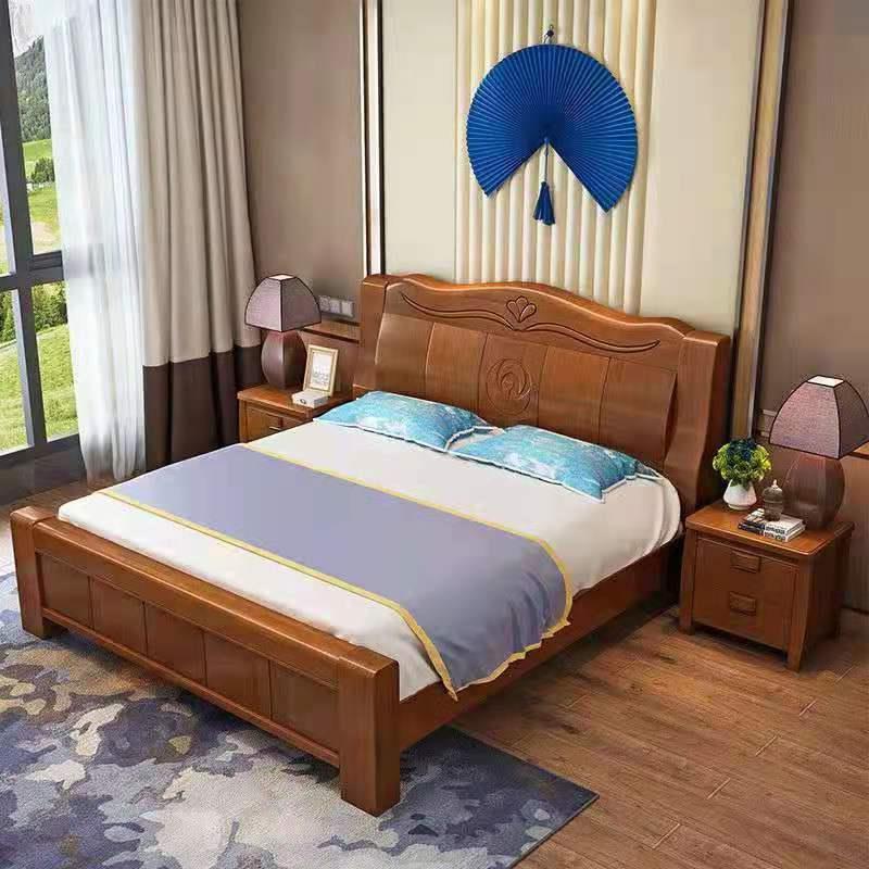 主卧家具套装组合卧室全套中式实木床全屋床头柜衣柜房间六件套