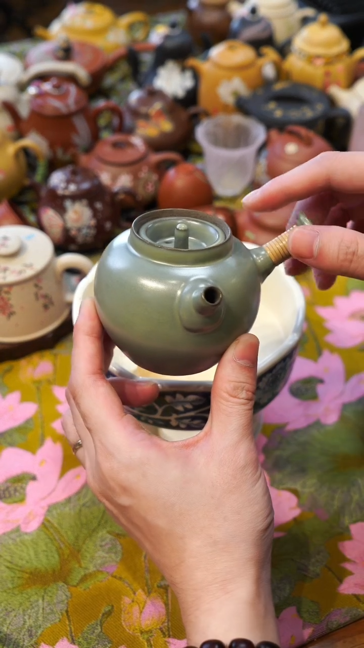 【闪购商品】瓷片侧把壶大碗茶的茶器