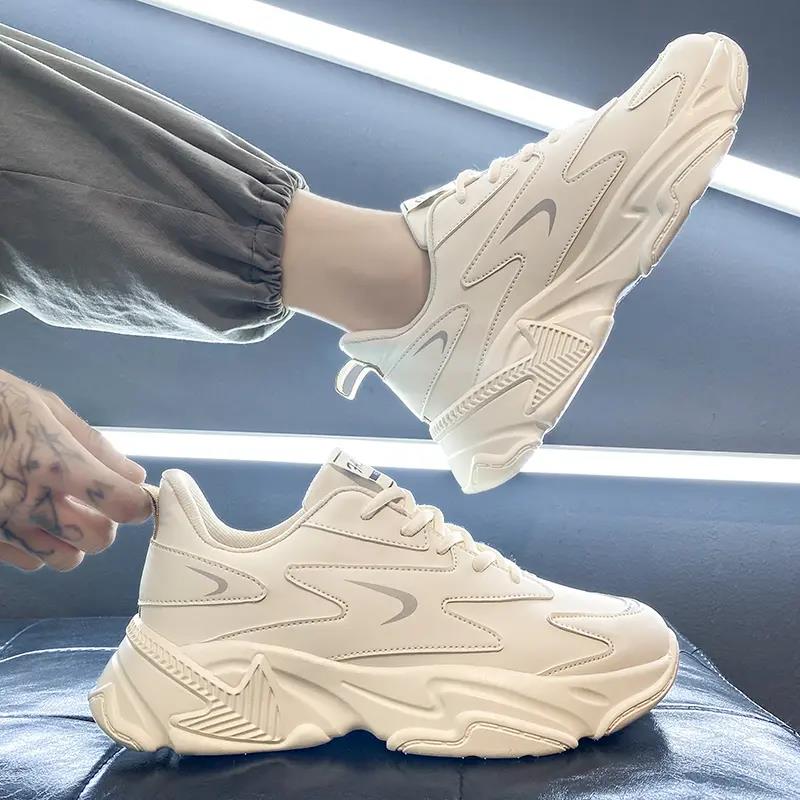 回力瑞小白男鞋秋季2023百搭休闲防滑内增高运动厚底老爹潮鞋男士