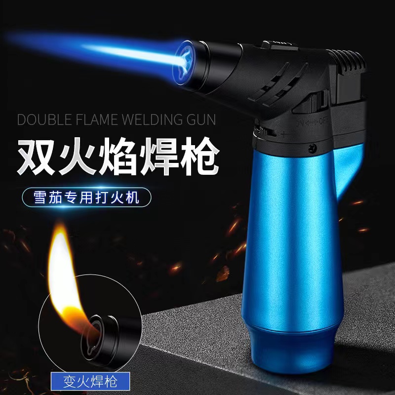 防风打火机点艾灸艾条焊枪专用点火器神器点火枪直冲充气喷