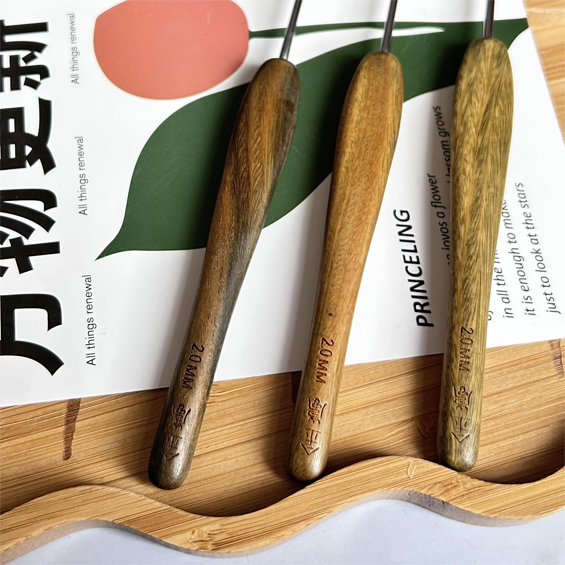 金岚金岚钩针绿檀木柄布衣款配标准针头手工编织工具