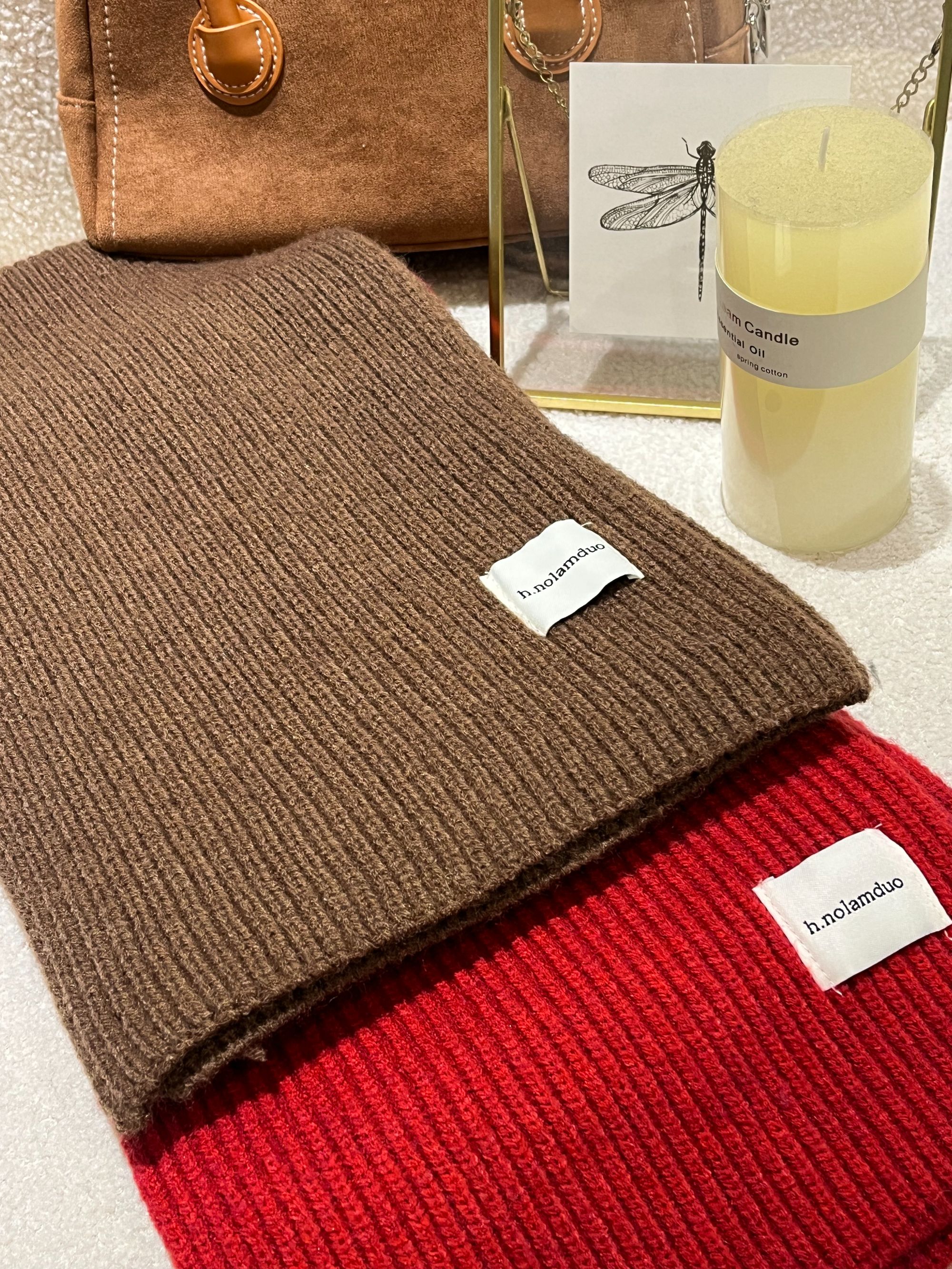 围巾韩版女冬季ins少女可爱百搭纯色毛线针织小围脖 A452-W2452