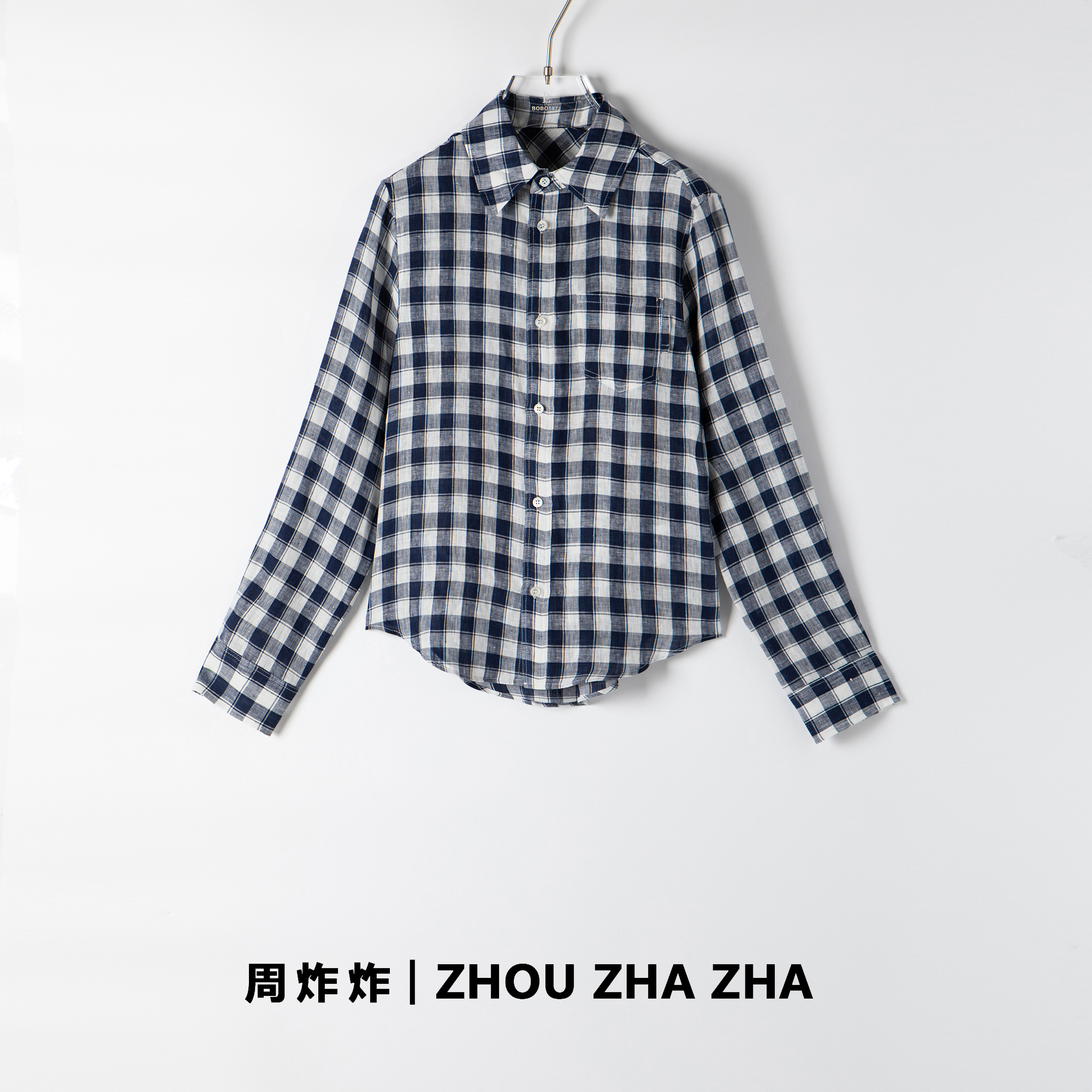 【周炸炸】2024新款衬衫女韩版简约个性衬衫#242698
