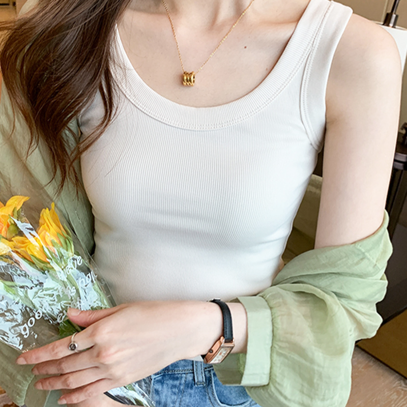 啄木鸟吊帶背心女生2024夏日季新款秋冬秋季无袖薄款內搭外穿上潮