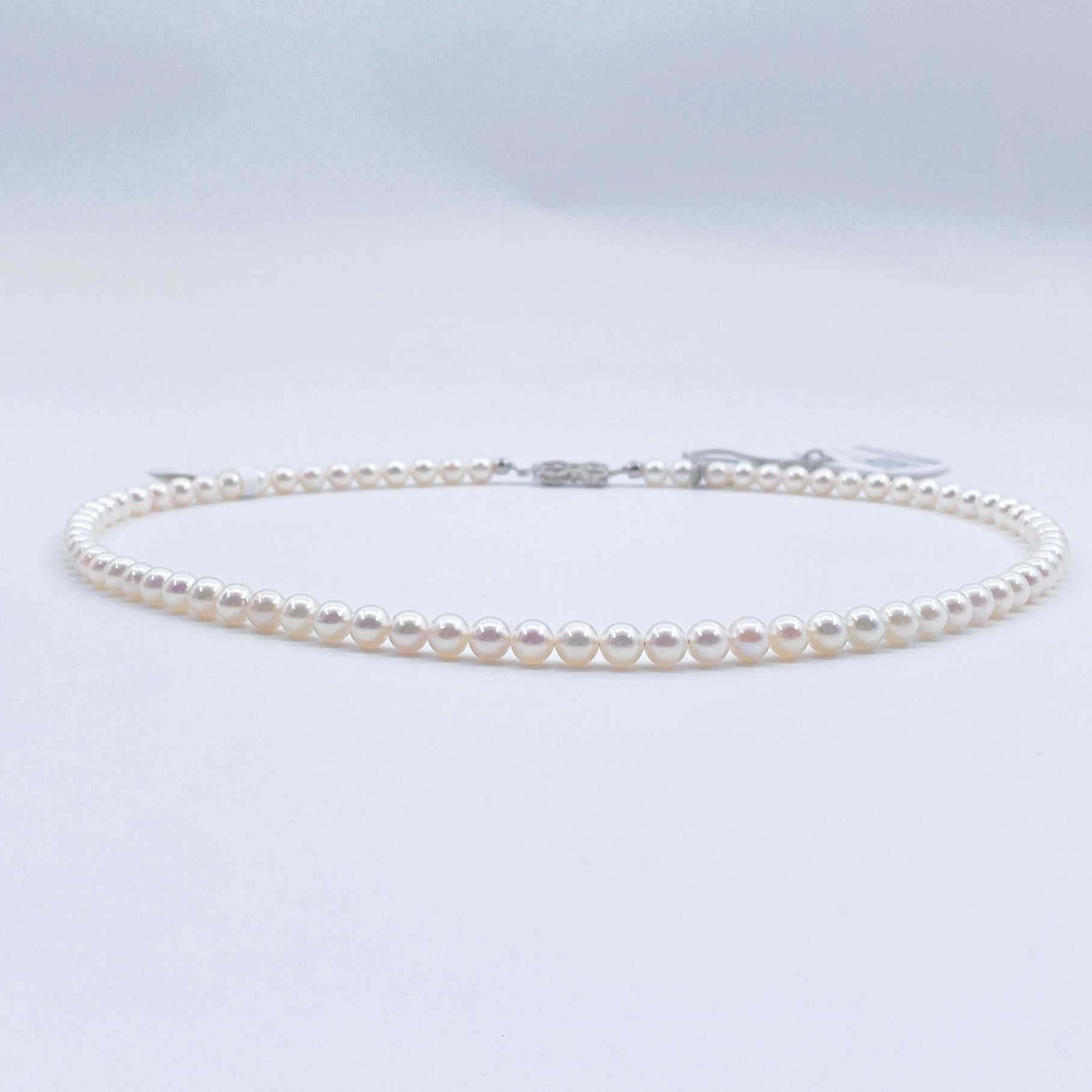 「雨晨·私定」Akoya珍珠有核彩凛串链/5-5.5mm/S925银