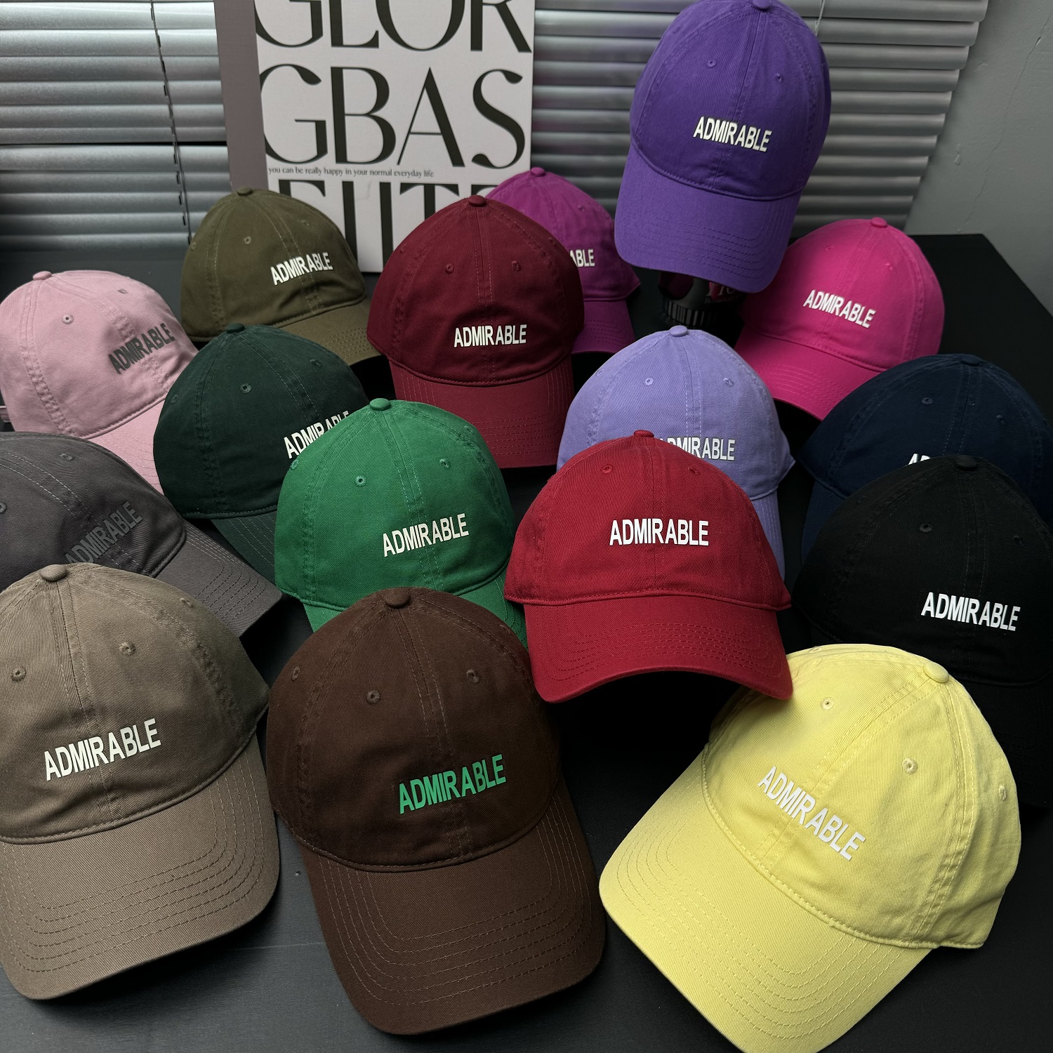 定制款 头围54-62cm 高货精梳棉 ADM软顶棒球帽时尚百搭韩版休闲