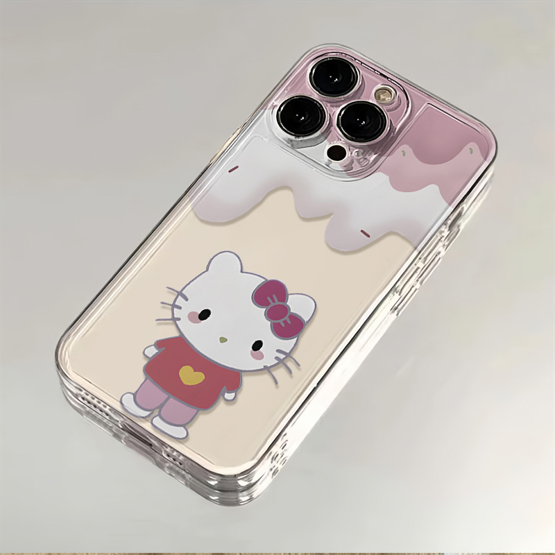 奶油KT猫苹果华为OPPO荣耀VIVO小米红米三星透明全包iPhone手机壳