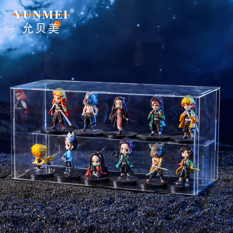 鬼灭之刃手办q版摆件富冈义勇炭治郎祢豆子玩偶动漫周边套装玩具