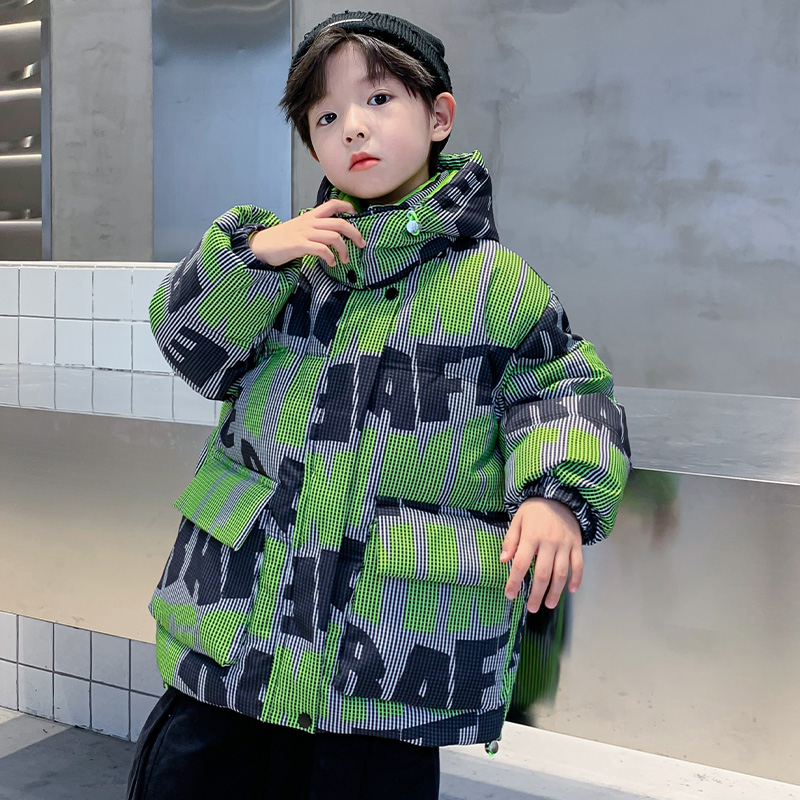 巴拉巴拉童年童装男童羽绒服洋气炸街保暖2023新款儿童冬装白鸭绒
