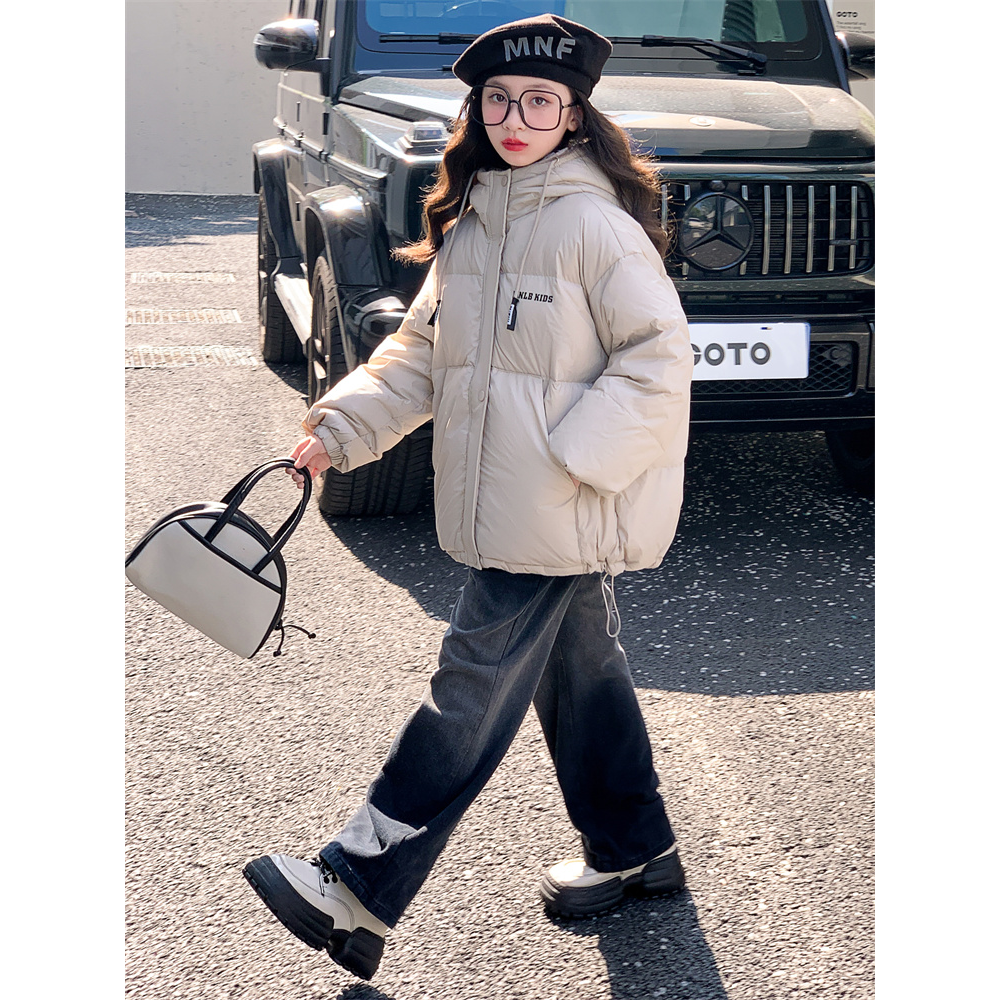 童年女童棉袄冬季2023新款中大童冬装加厚羽绒服儿童