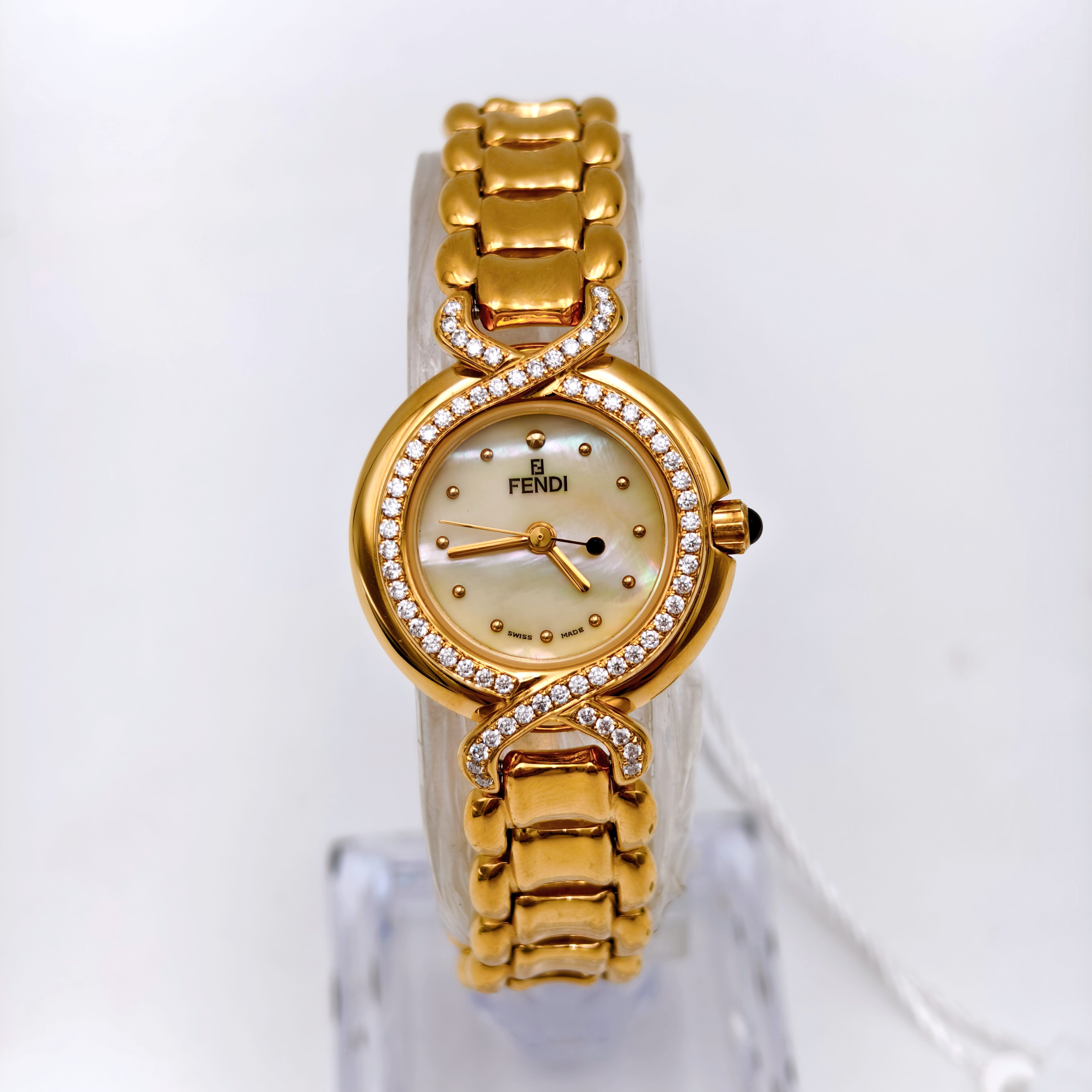 95新 FENDI/芬迪 大禧表径24.5瑞士名表12510赠表带