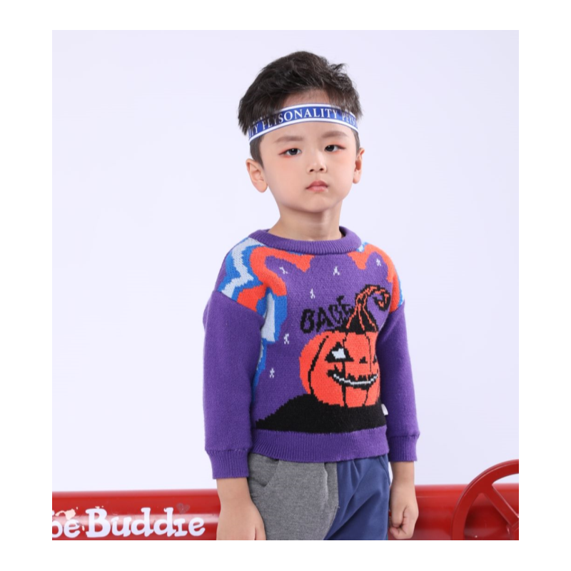  【南瓜先生】 双层加绒长袖套头线衣8141305