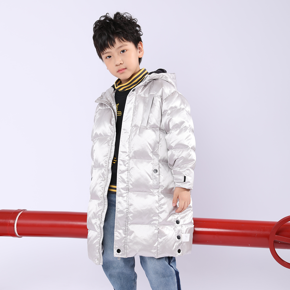 【极寒地款】 连帽长款羽绒服3141794