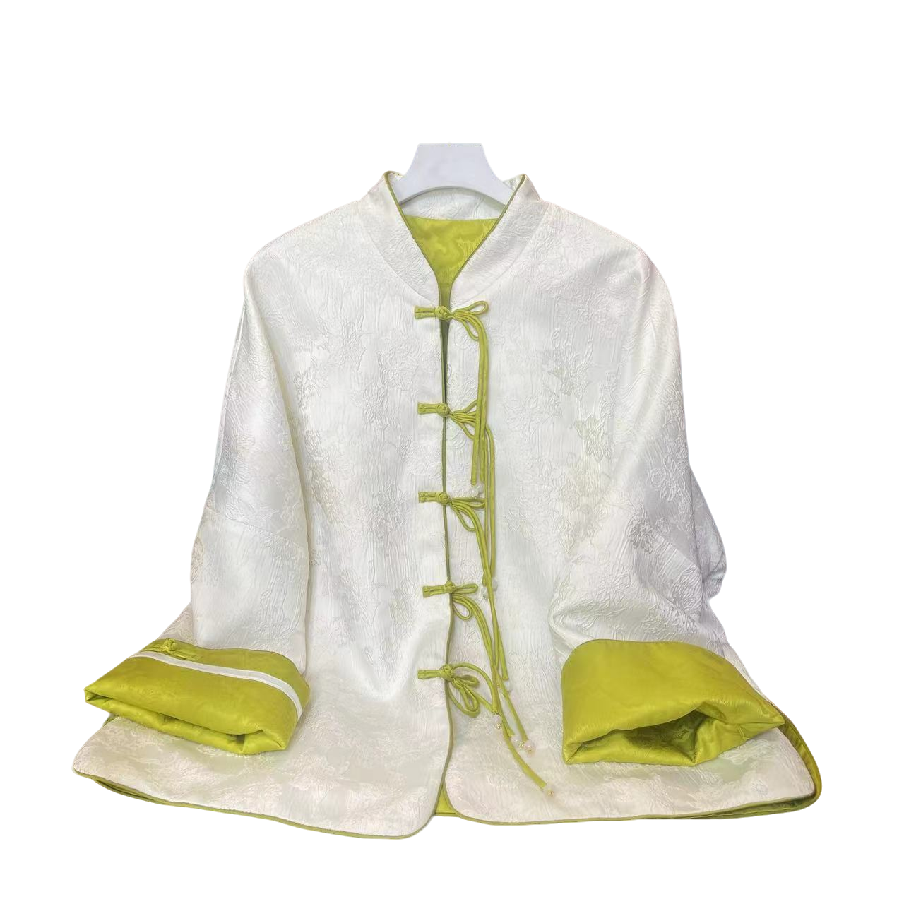 三月国风女装高端中式时尚国风中式立领提花气质外套#《碧玉》