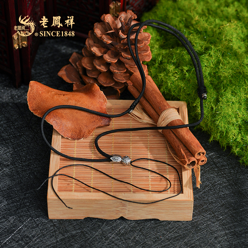 链子925银 纯手工编绳 项链 可搭配观音 简约款 可调节 X01284