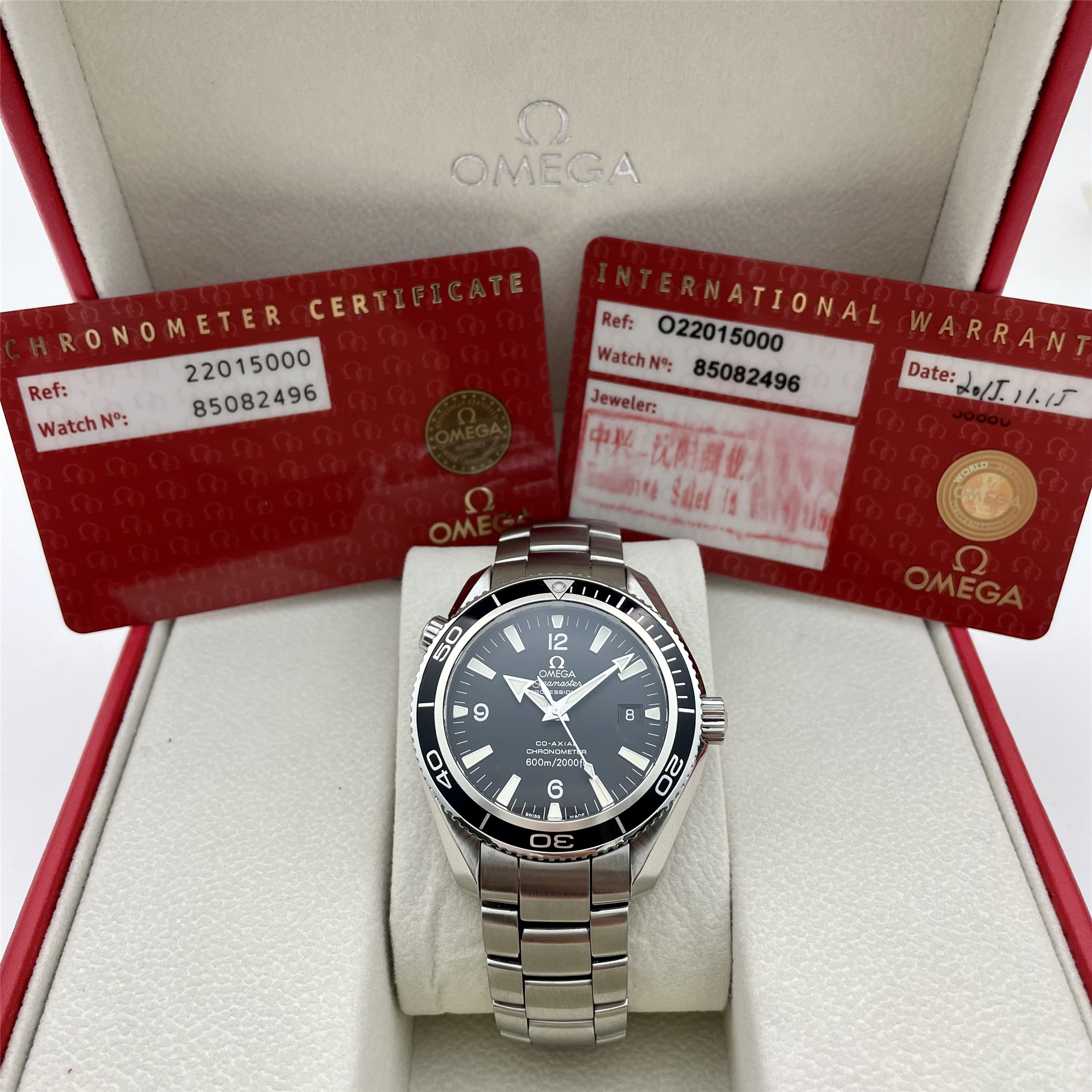 99新 Omega/欧米茄 海马600/A81913/自动机械42mm/全套/工价33300