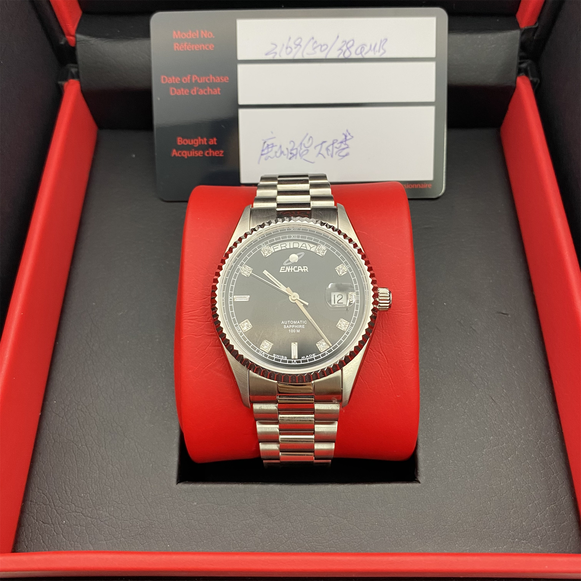 99新 Enicar/英纳格 经典/A81857/自动机械/23年全/38mm/工价9300