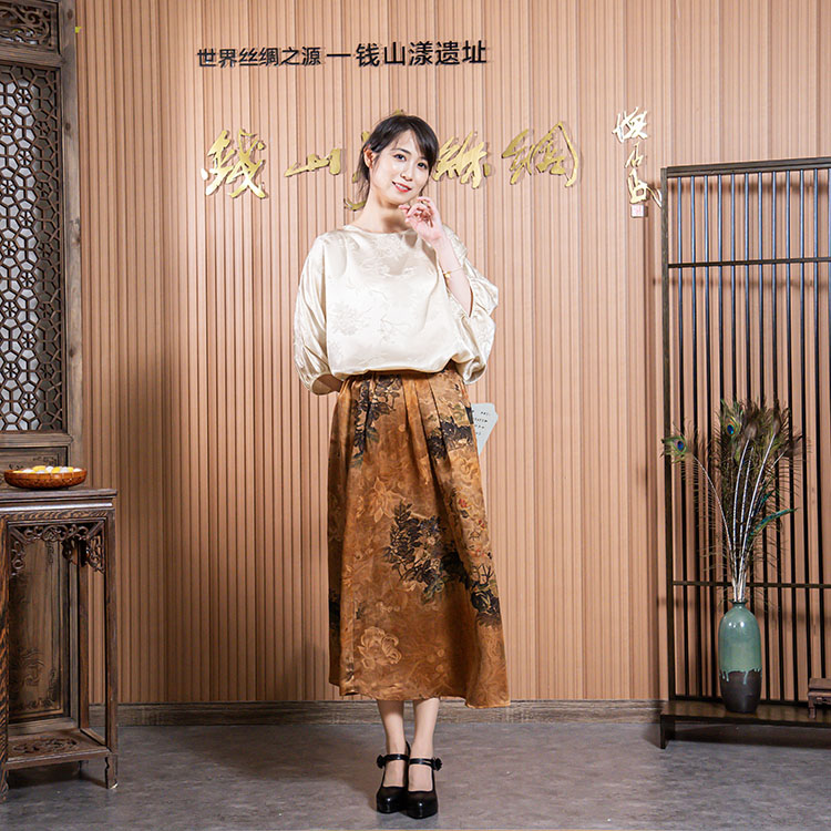 （芬姐）709-799真丝桑连衣裙新中式国风女风格桑蚕丝衣服