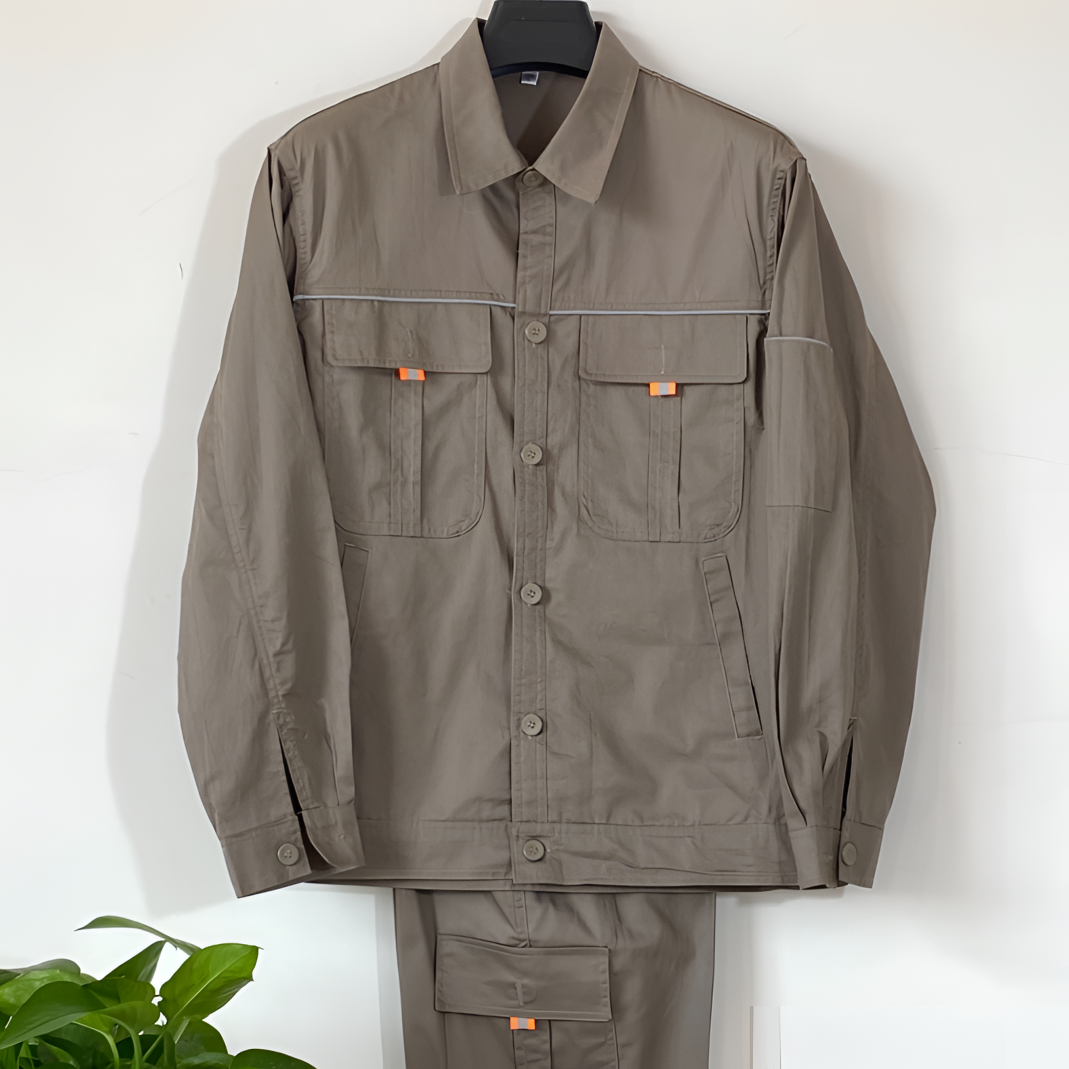 纯棉夏季国家电网薄款工作服男套装电工全棉电焊工长袖耐磨夏装