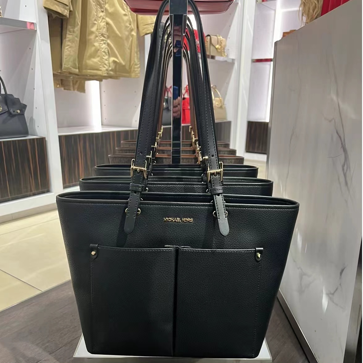 28*26*12/MICHAELKORS-JetSet系列女士轻奢大容量口袋托特包时尚