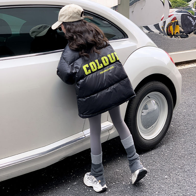女童棉服冬装2023新款洋气儿童韩版加厚棉衣中大童小女孩棉袄外套