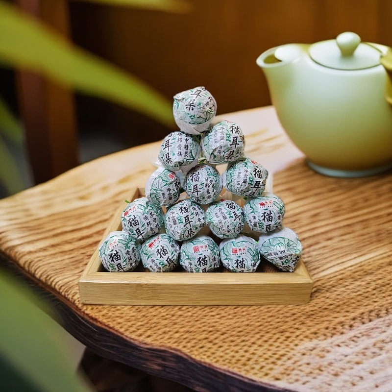 猫耳朵龙珠 普洱茶生茶 8g/颗 长期茶厂茶行生产