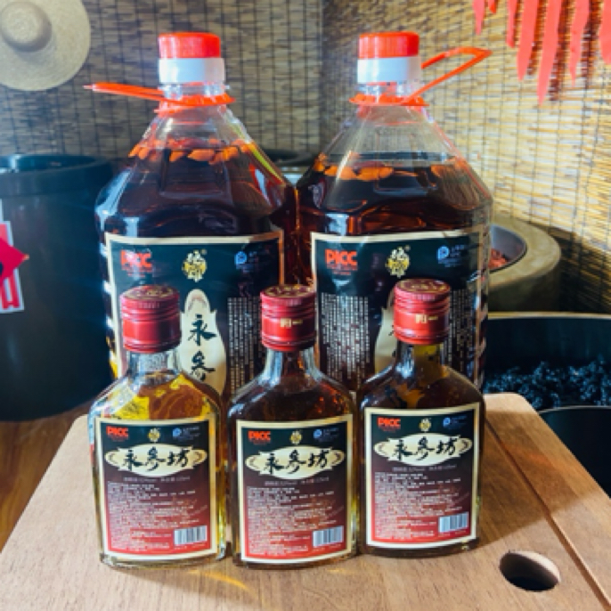 优质纯粮永参坊酒.52度.露酒