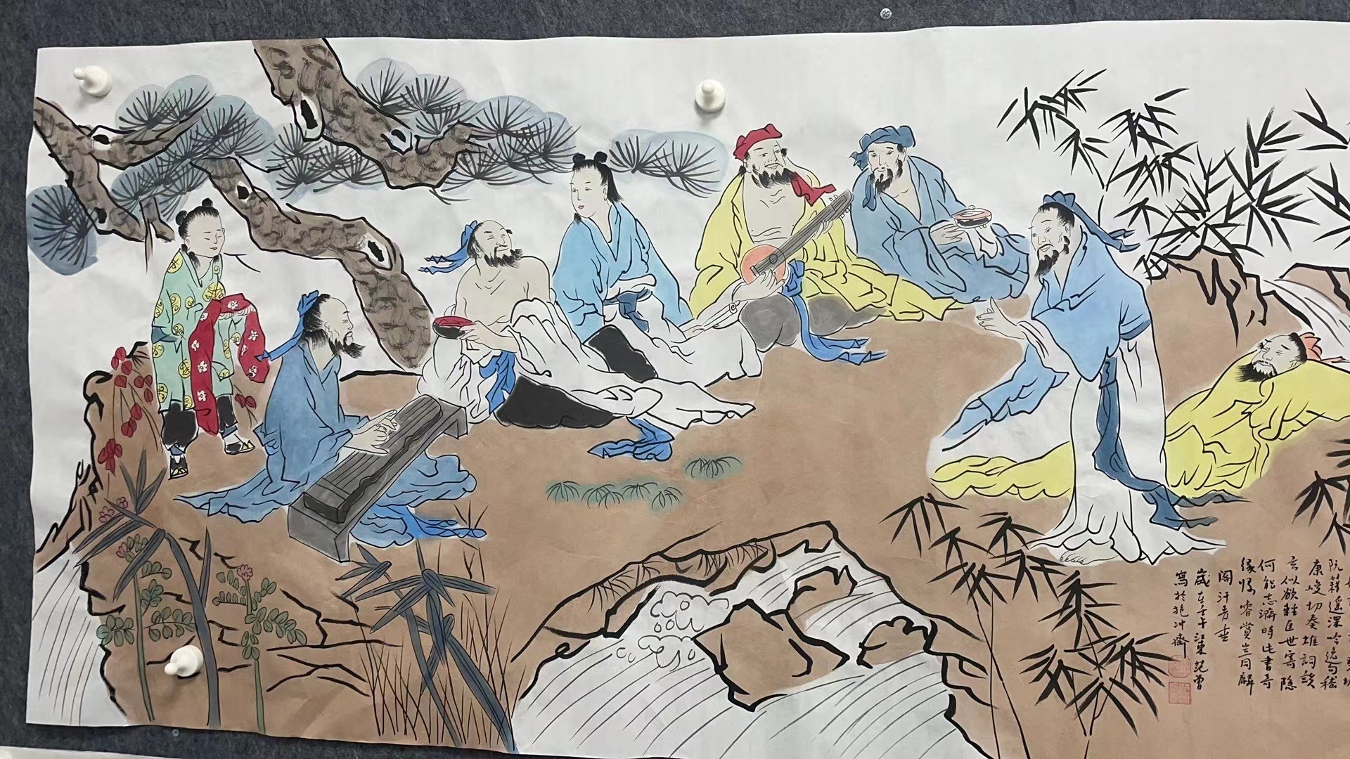 竹林七贤  四尺整张人物画