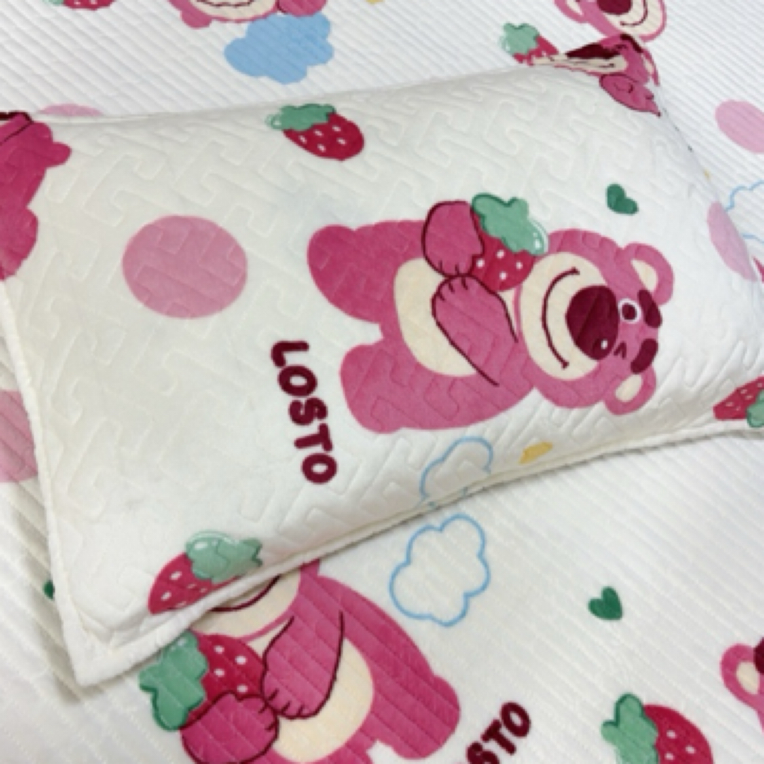 （床盖配套枕套）绗缝加厚床盖配套枕套一对48*74