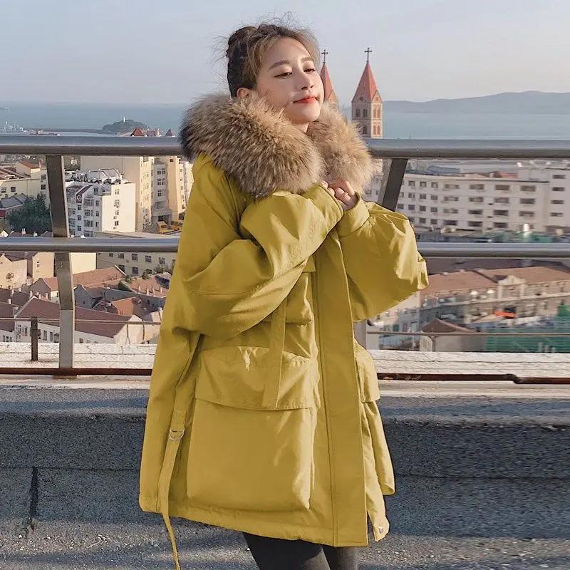波司登羽绒服女中长款小个子新款棉袄学生洋气加绒加厚外套潮款