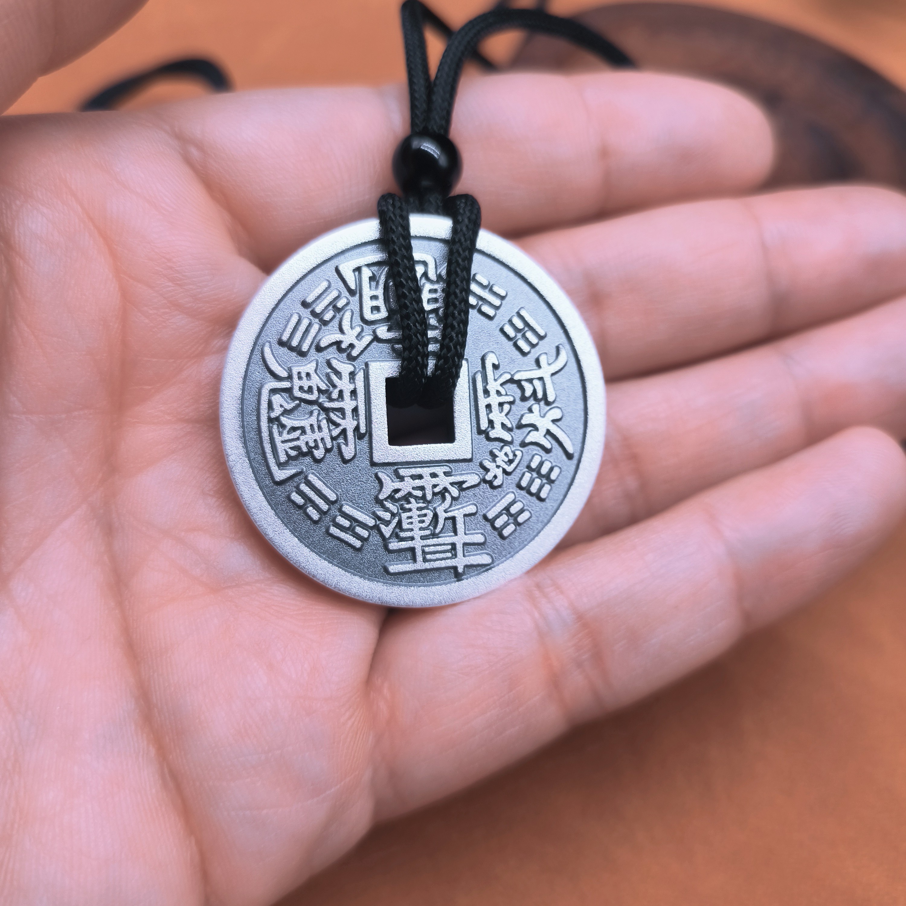 吊坠足银 足银999紫薇吊牌银吊坠