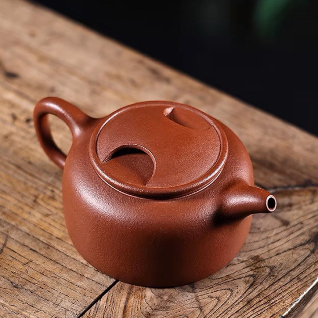 宜兴紫砂壶家原矿降坡牛盖200cc