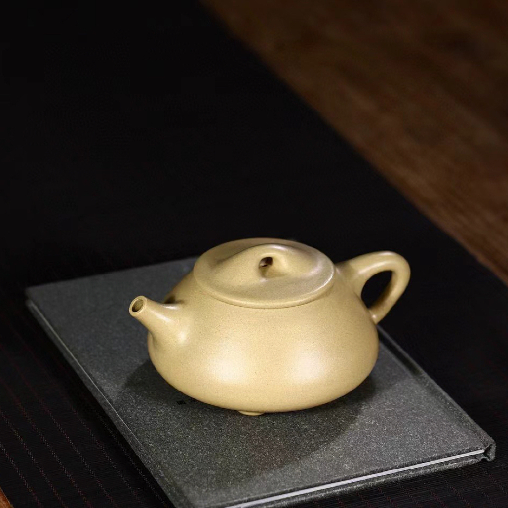 宜兴紫砂壶新品【石瓢】本山段200cc景舟石瓢实用器经典器