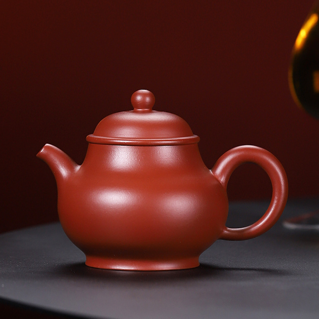 宜兴原矿大红袍潘壶170ml手工