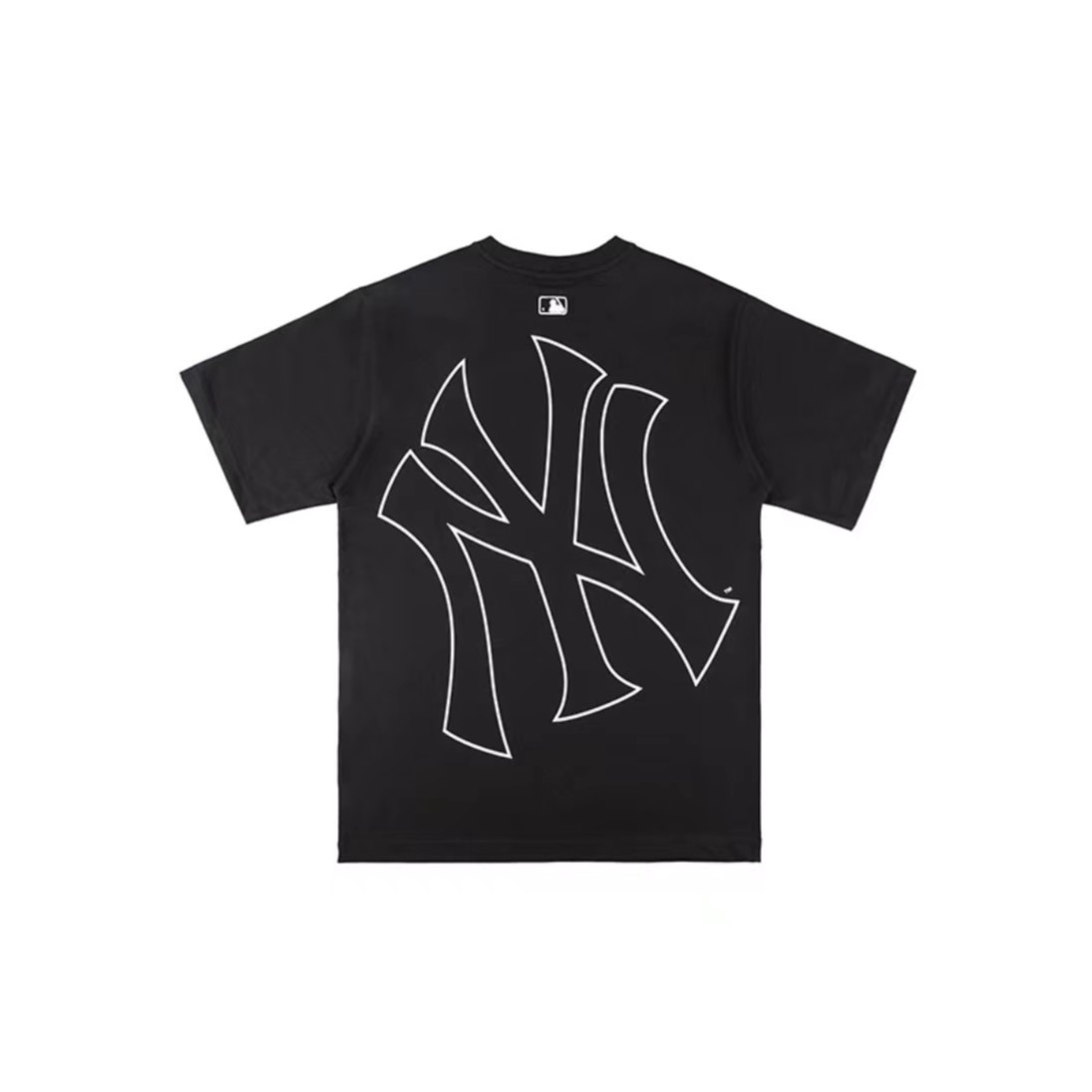MLB纽约洋基队 背后字母印花 情侣款短袖T恤 宽松显瘦 休闲百搭