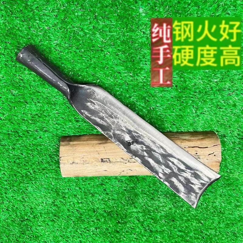 锻打柴刀砍树砍柴砍竹子劈柴户外开路老式长柄直刀挖洞砍挖两用