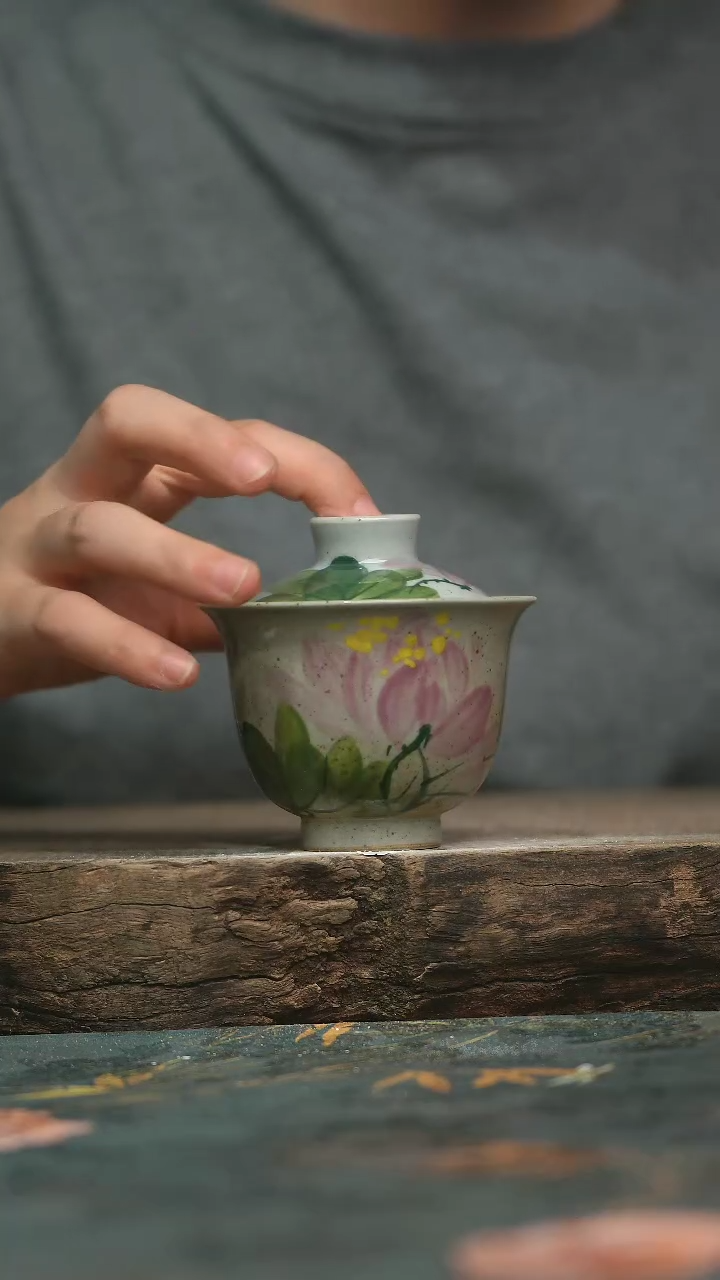 【闪购商品】杯釉下彩手工手绘同款陶器