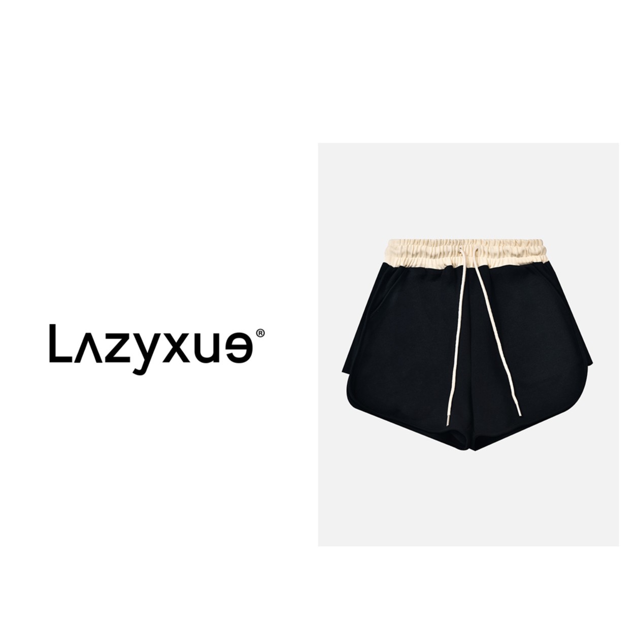 LAZYXUE (*琳)新款ins设计师百搭时尚休闲中性风短裤 DK004