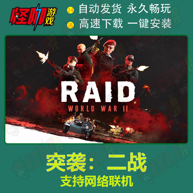 电脑pc单机游戏 突袭：二战/RAID: World War II 免steam枪战射击