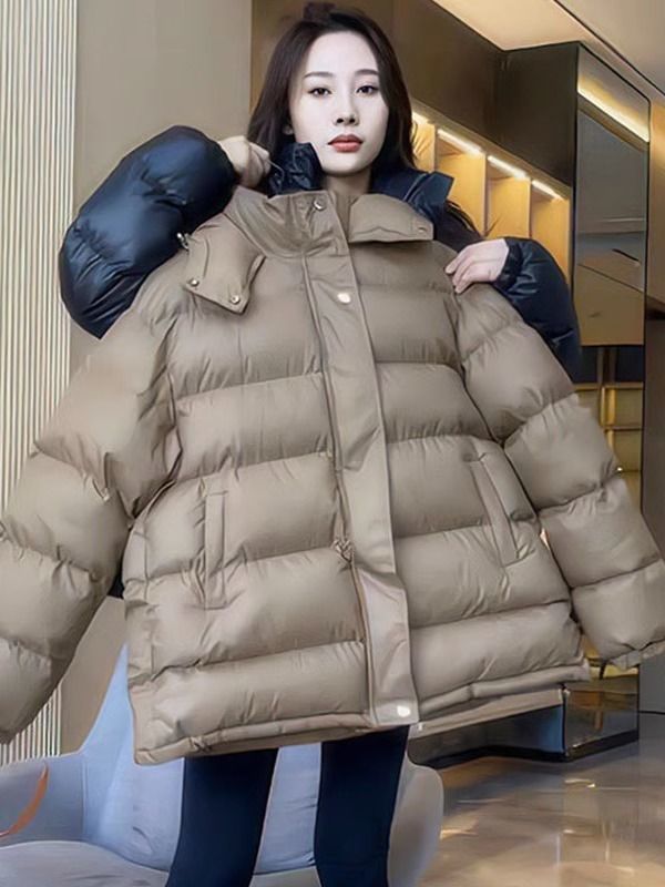 高端羽绒服新款微胖MM大码加厚羽绒保暖女2024秋冬新款保暖宽松