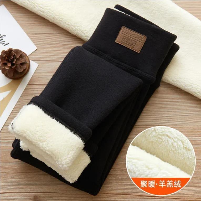 女童中大童羊羔绒冬季加厚打底裤加绒裤子保暖弹力裤外穿特厚棉裤