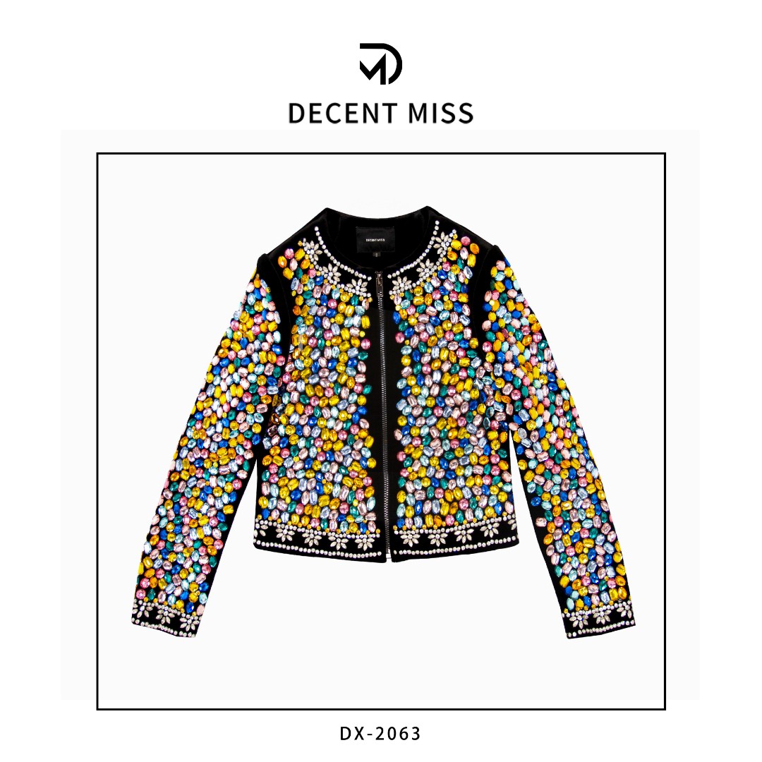 【原创设计】Decent miss 定制满钻短外套DX-2063