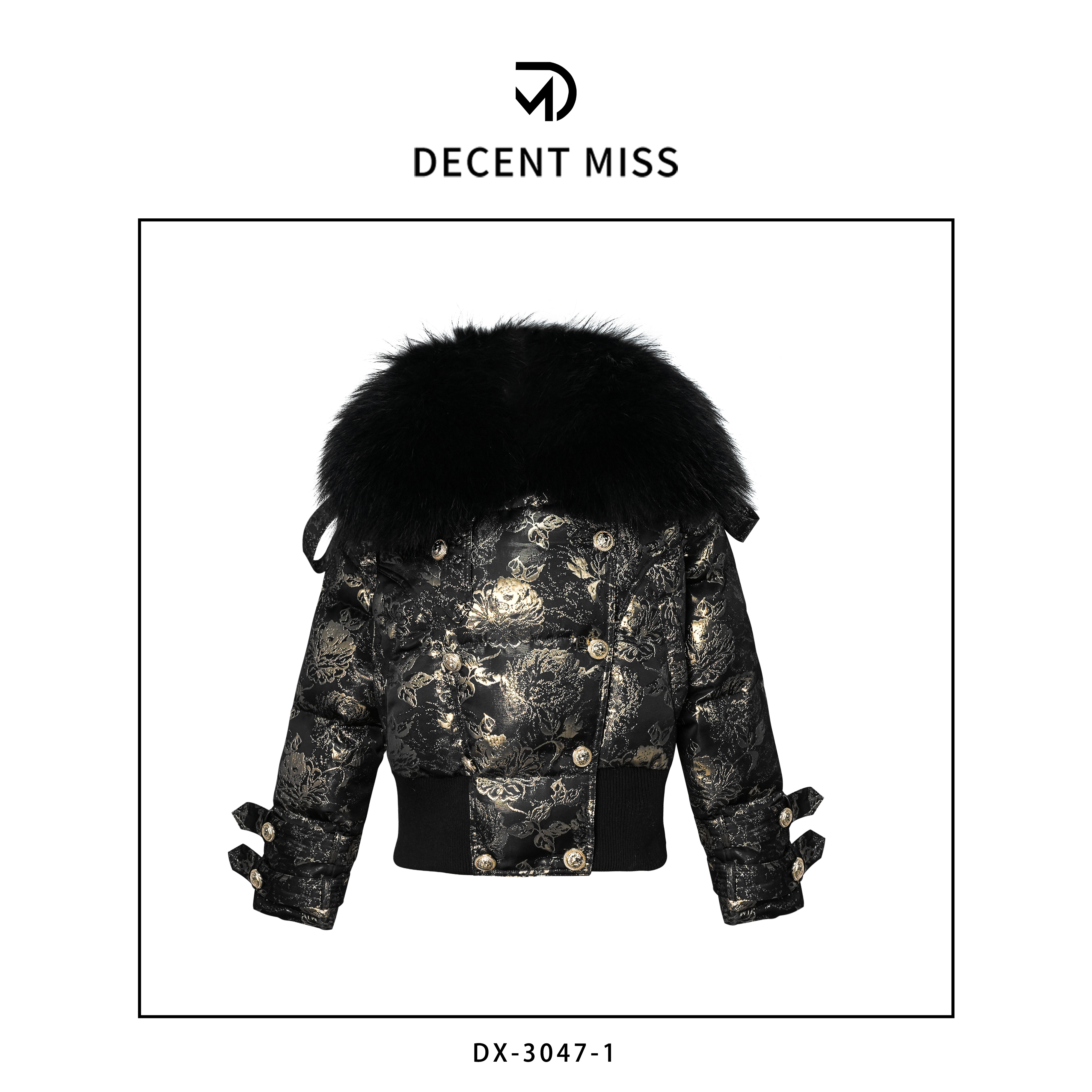 【原创设计】 Decent miss新国标90白鸭绒羽绒服DX-3047-1