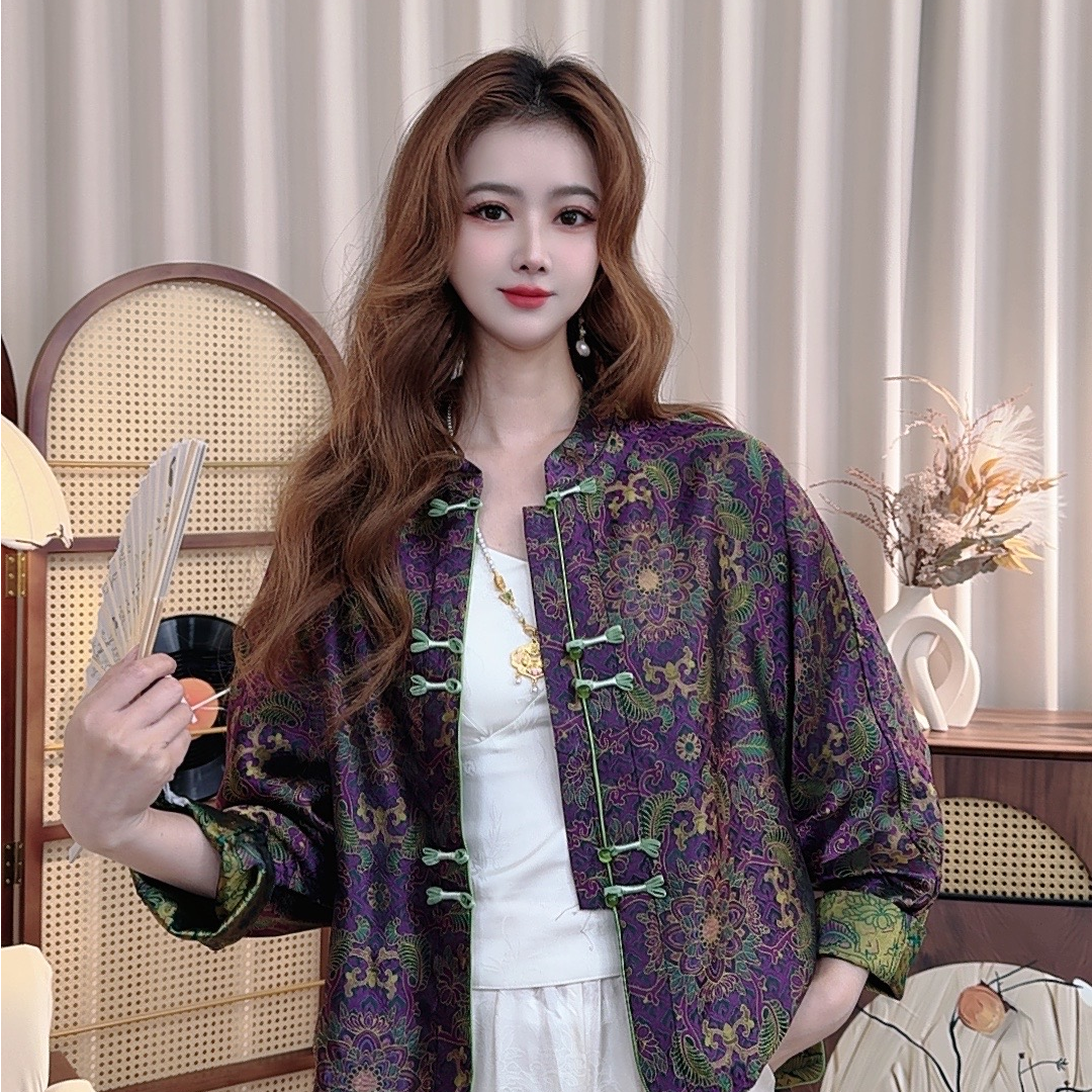 《紫气东来》新款老料气质百搭上衣外套女