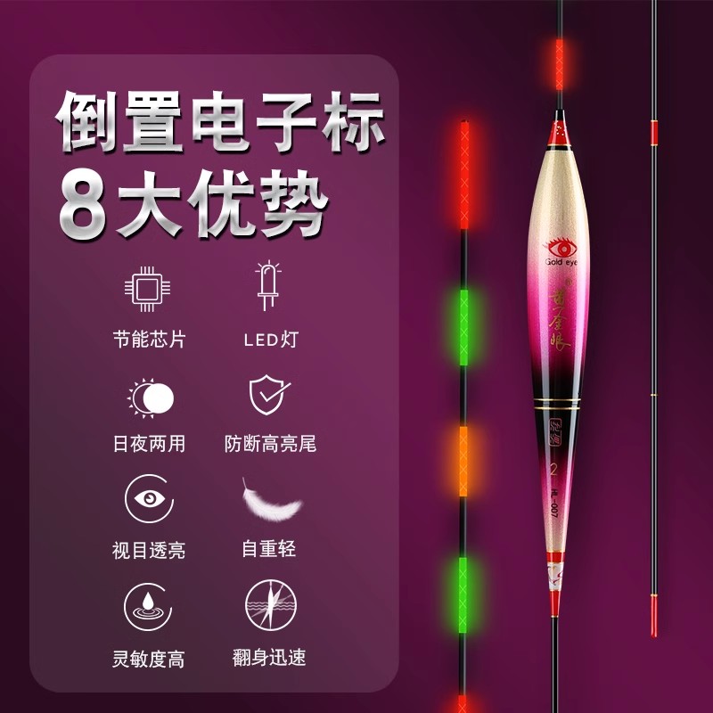 黄金眼鱼漂正品芦苇电子漂夜光鱼漂高灵敏电子夜光漂夜钓浮漂