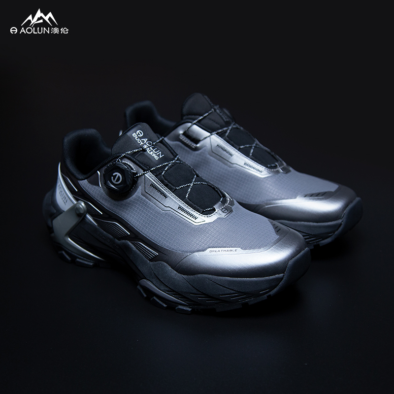 aolun/澳伦专业越野跑鞋男女同款防滑减震透气户外徒步登山跑步鞋