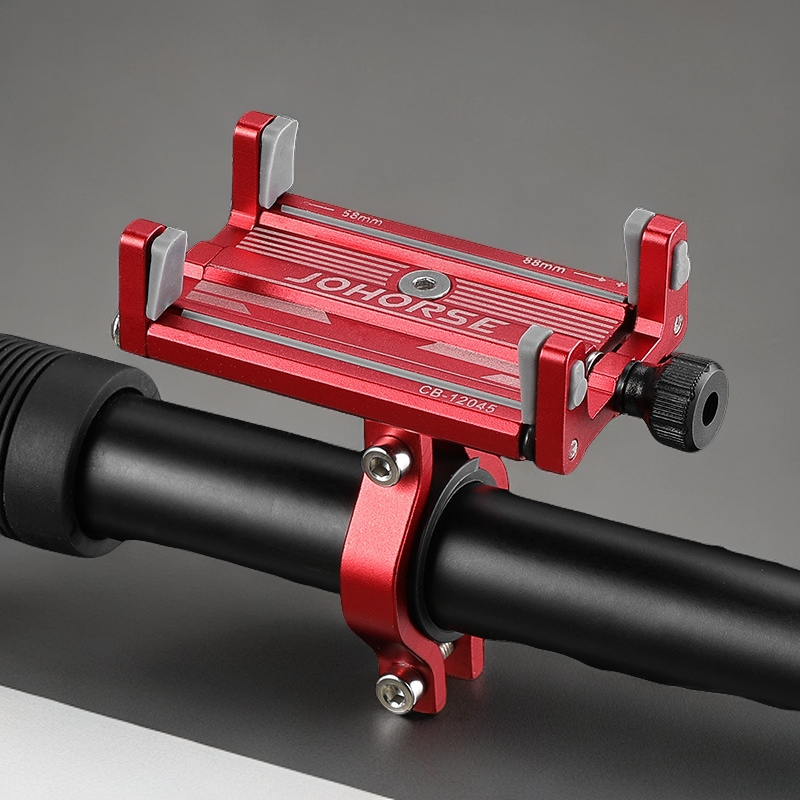 自行车铝合金手机支架电动车可旋转手机支架骑行防抖导航支架