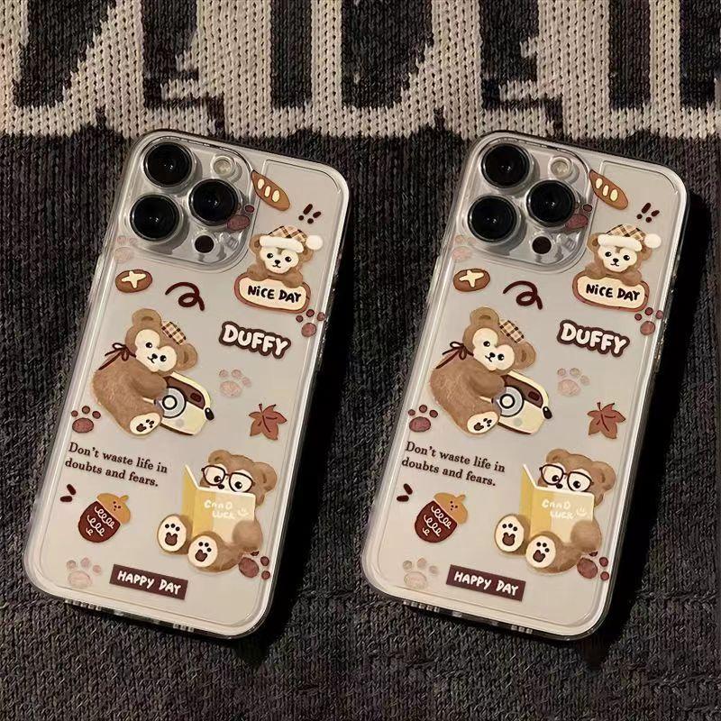 达菲熊iPhone15手机壳12/13透明14pro软壳11适用XS苹果7/8plus/xr