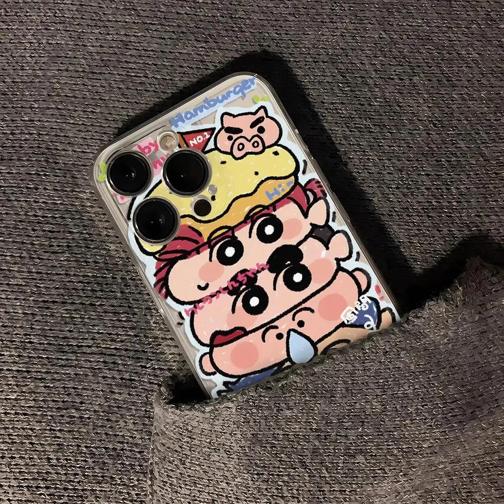 卡通汉堡苹果小米oppovivo华为适用iPhone12/13/14/15手机壳全包